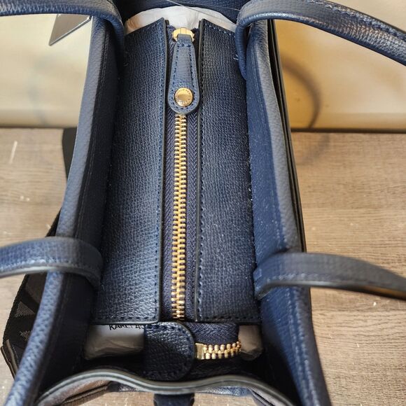 Karl Lagerfeld Paris Bag Maybelle Checkered Satchel Crossbody Pouch Karl Cat - Picture 9 of 13